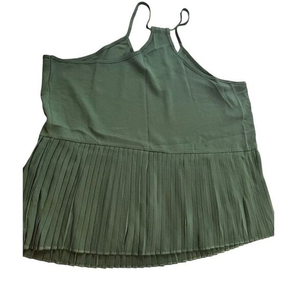 VCAY Ruffle Hem Rib-Knit Cami Top size 2XL - Picture 3 of 8